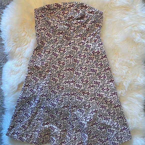 Gap Stretch Floral Strapless A-line Dress - Picture 10 of 11